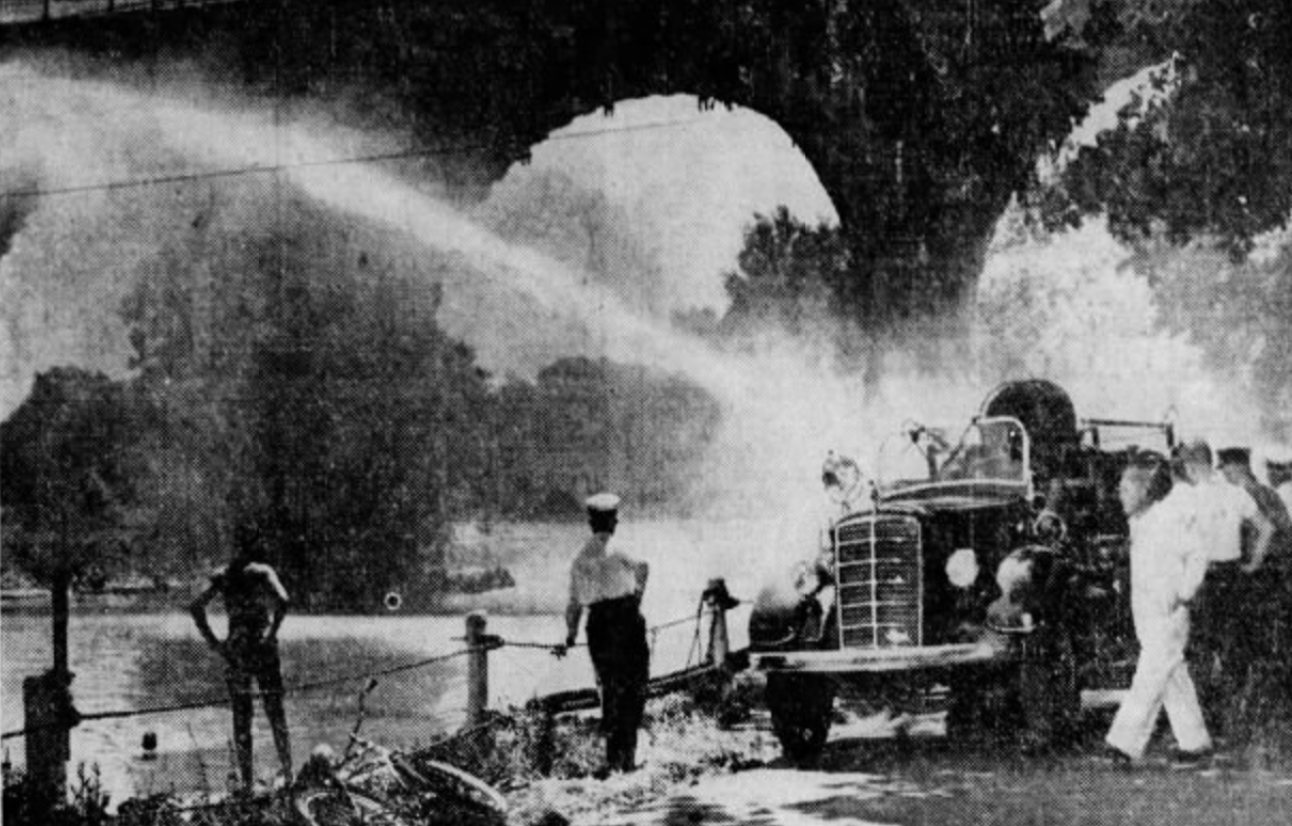 Fire truck test, 1946